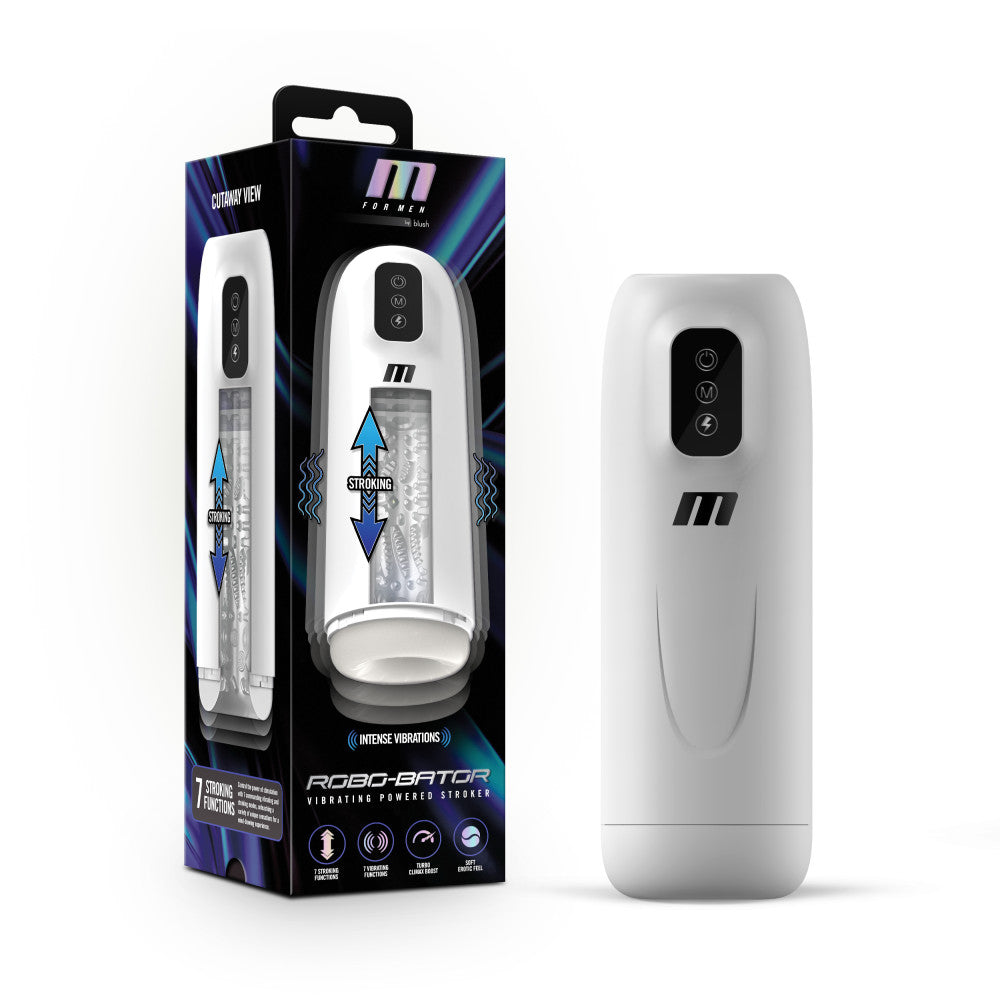 M For Men Robo-Bator -  USB Rechargeable Vibrating Auto Stroker - Just for you desires