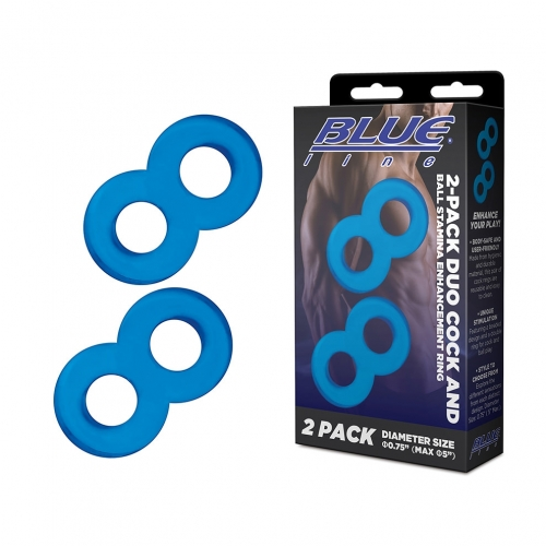 2 Pack Duo Cock And Ball Stamina Enhancement Ring - Just for you desires