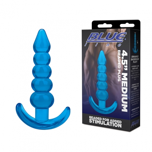 4.5"" Medium Beaded Plug - Just for you desires