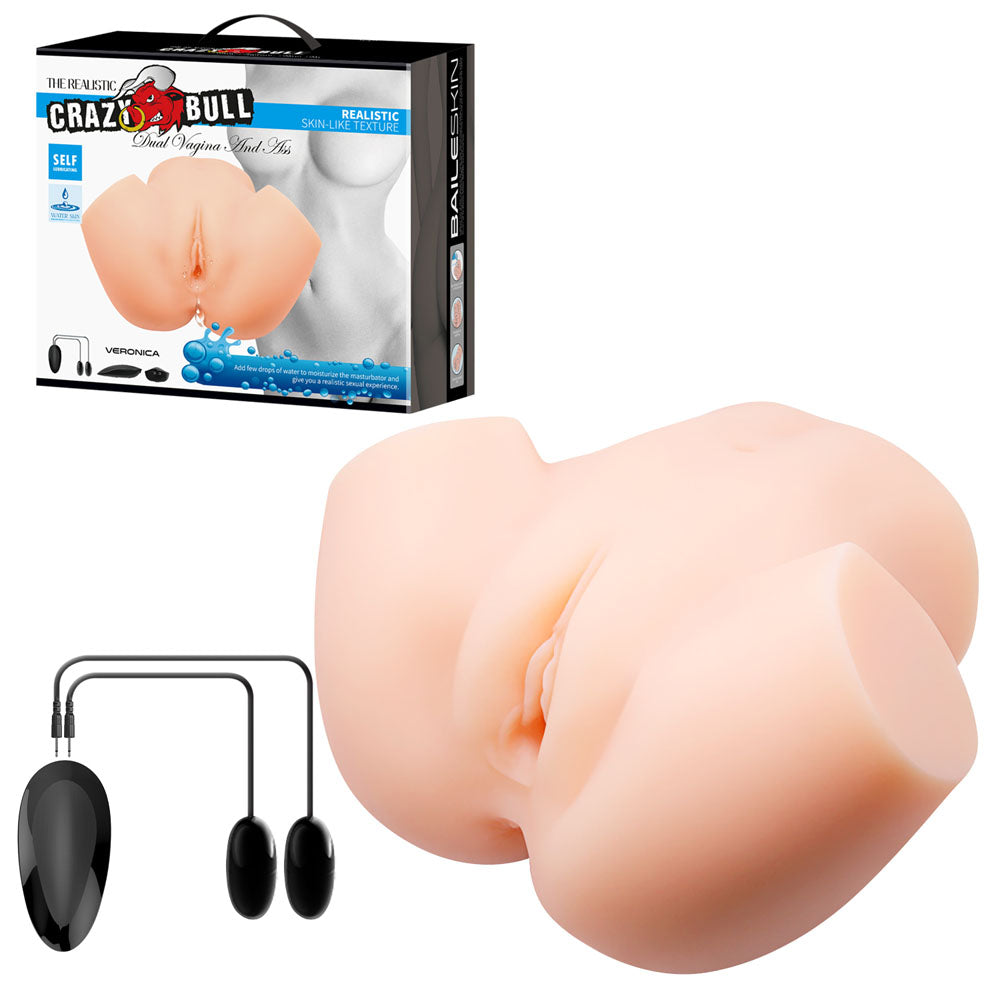 CRAZY BULL VERONICA Vibrating Torso - Flesh Vibrating Torso Masturbator - Just for you desires
