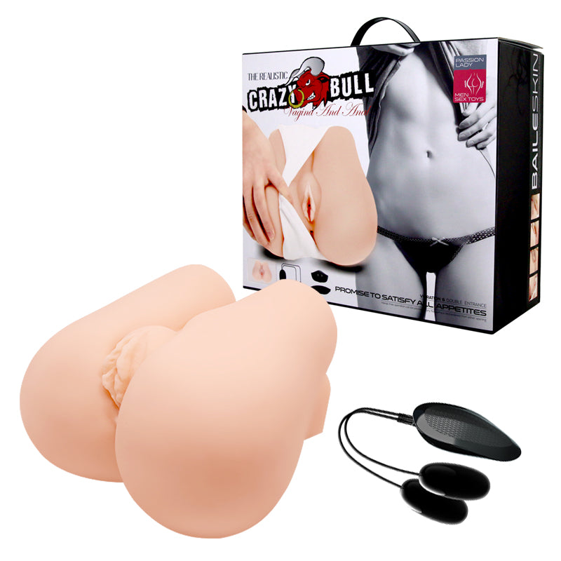 CRAZY BULL Vibrating Missionary Torso - Flesh Vibrating Missionary Torso Masturbator - Just for you desires