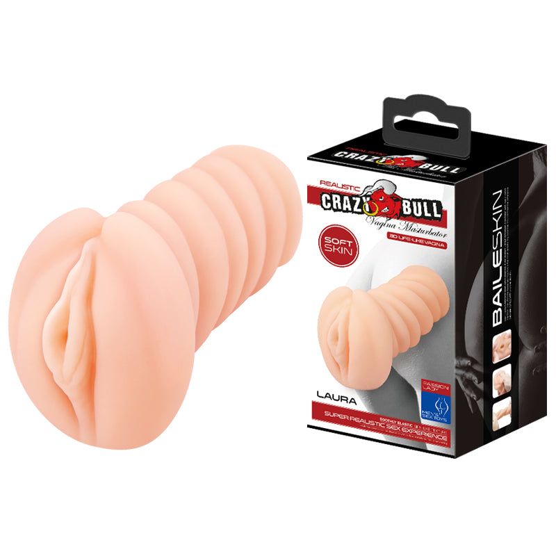 CRAZY BULL LAURA Vagina Stroker - Flesh Vagina Stroker - Just for you desires