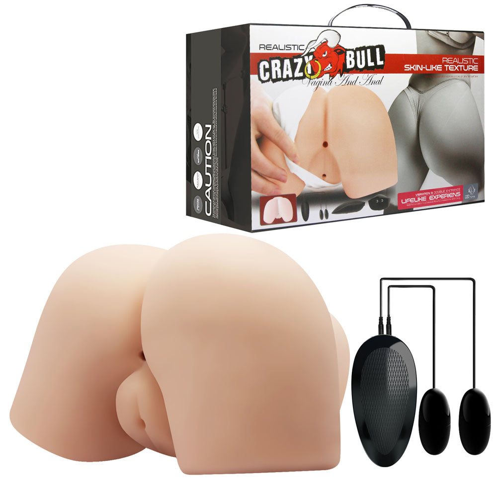 CRAZY BULL Vibrating Doggy Torso - Flesh Vibrating Doggy Style Torso Masturbator - Just for you desires