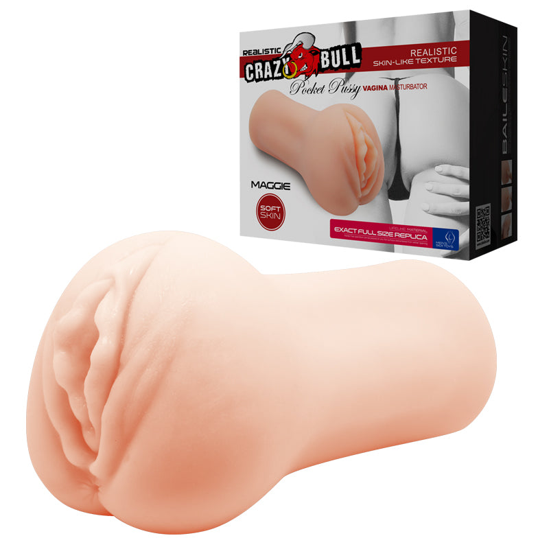 CRAZY BULL MAGGIE Vagina Stroker - Flesh Vagina Stroker - Just for you desires