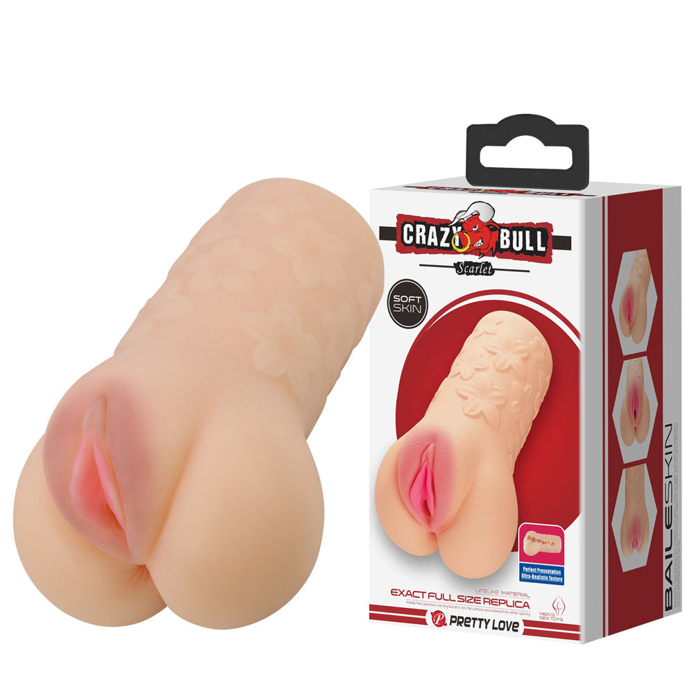 CRAZY BULL SCARLET Vagina Stroker - Flesh Vagina Stroker - Just for you desires