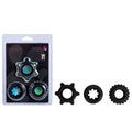 Maia MANZO - Black Silicone Cock Rings - Set of 3 - Just for you desires