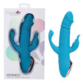 Maia KENNEDI - Blue 23.5 cm USB Rechargeable Triple Stimulating Vibrator - Just for you desires
