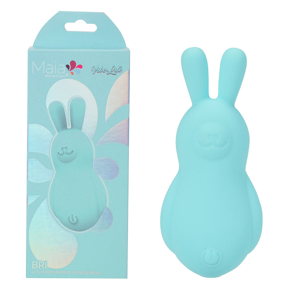 Maia BRI - Teal - Teal 9 cm USB Rechargeable Vibrating Bunny Bullet - Just for you desires