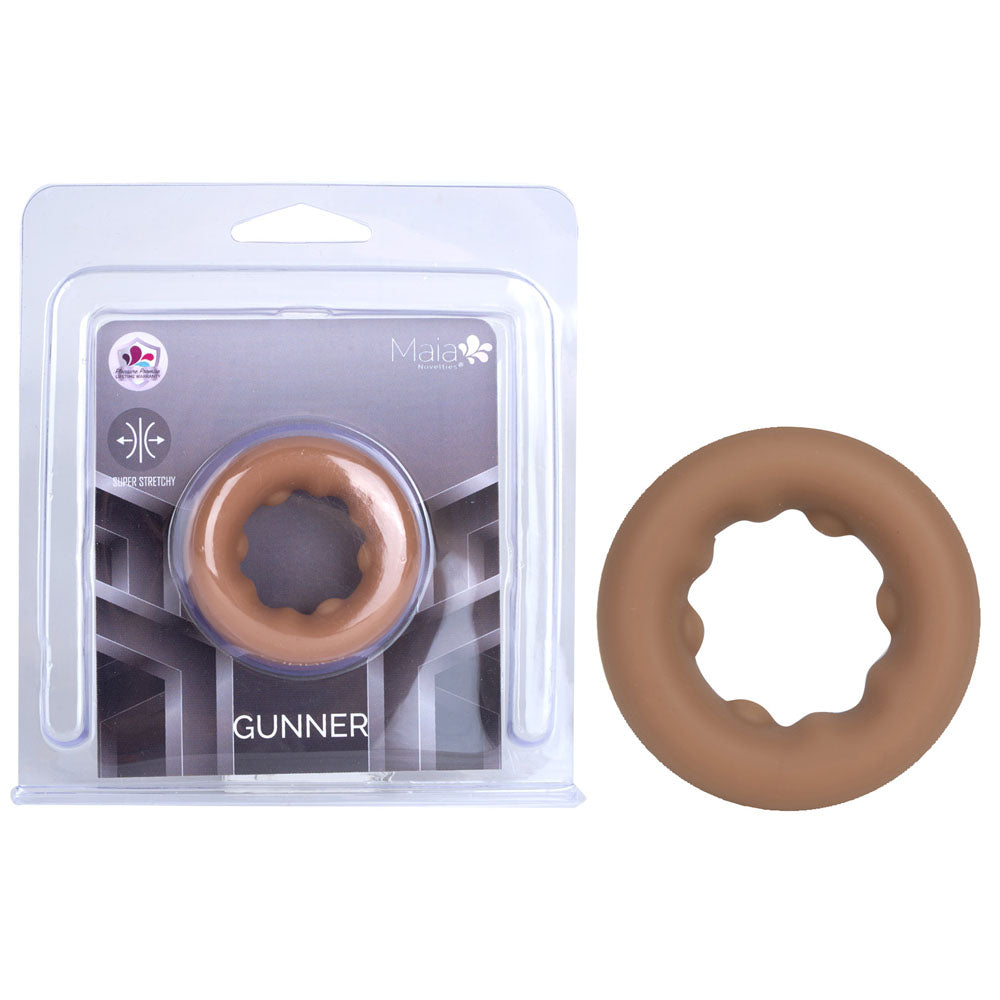 Maia GUNNER - Caramel - Tan Brown Cock Ring - Just for you desires