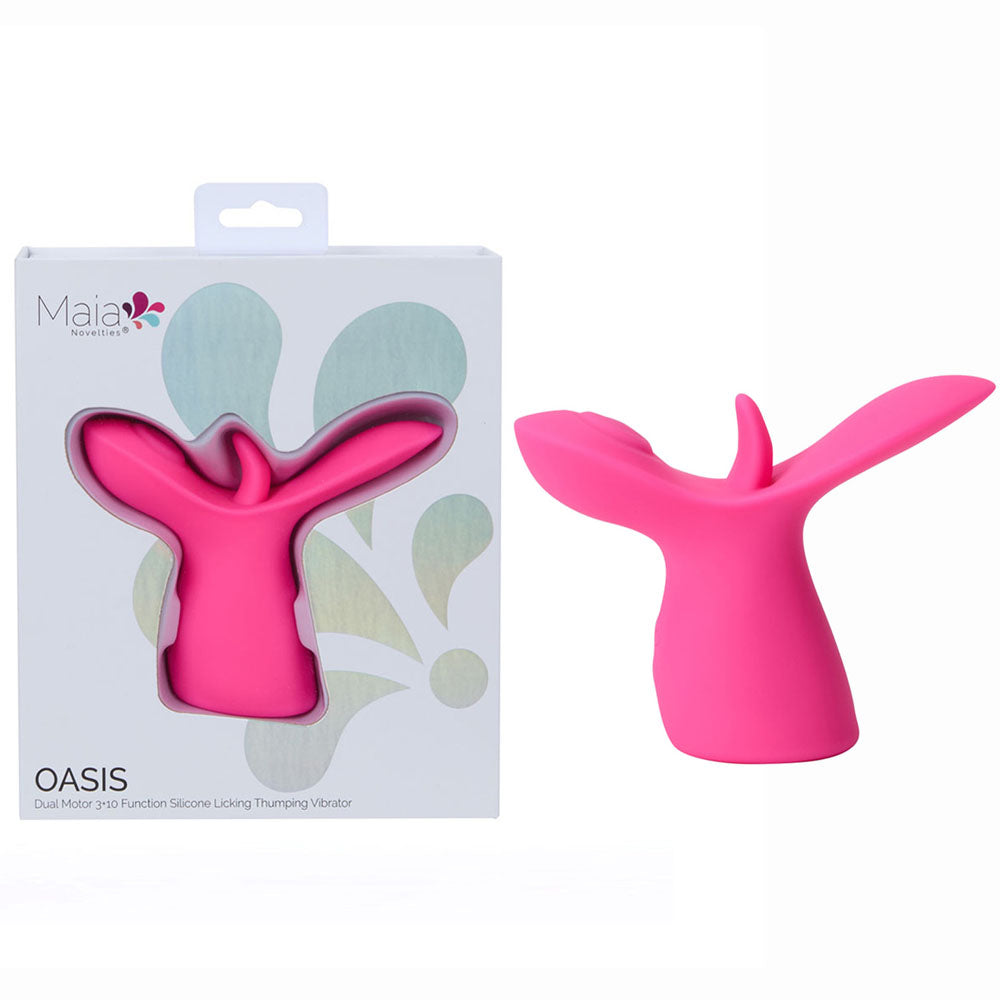 Maia OASIS -  -  USB Rechargeable Dual Motor Licking & Thumping Stimulator - Just for you desires