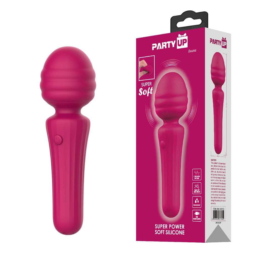 Party Up DUUNA - Pink - Pink 16.9 cm USB Rechargeable Massage Wand - Just for you desires