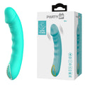 Party Up NIKI - Teal - Teal 15.4 cm USB Rechargeable Vibrator - Just for you desires
