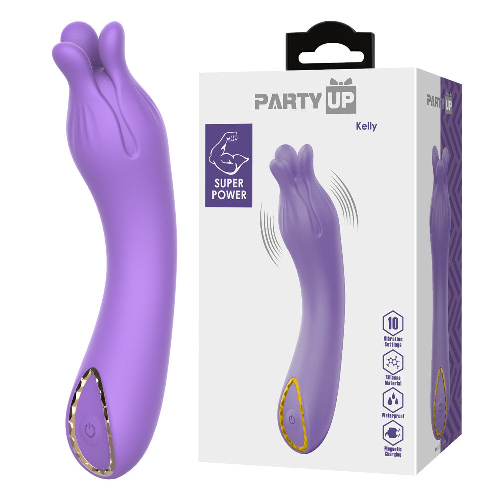 Party Up KELLY -  -  13.7 cm USB Rechargeable Vibrator - Just for you desires