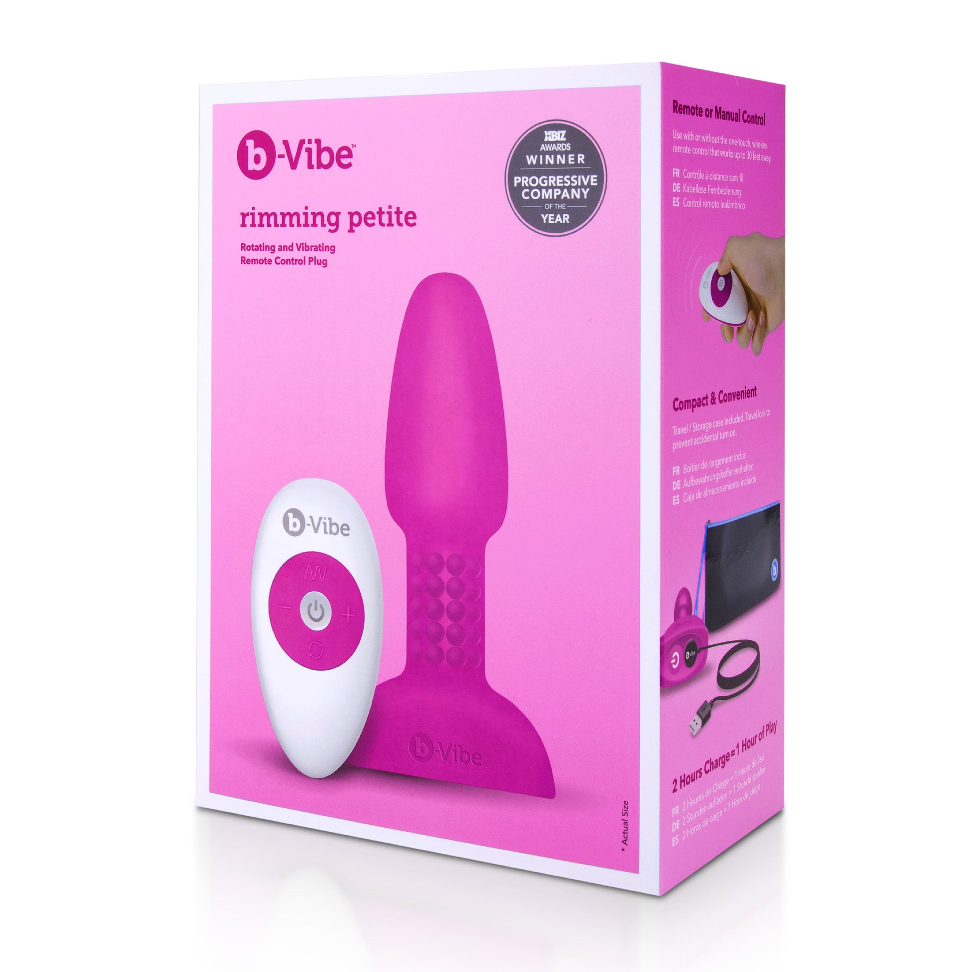 B Vibe Rimming Petite Fuchsia