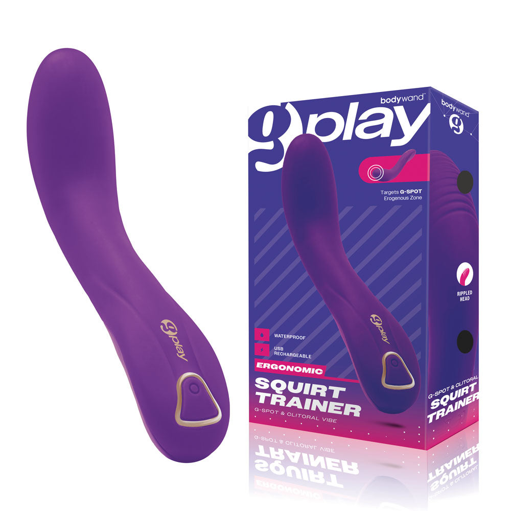 Bodywand G-Play Ergonomic Squirt Trainer - Purple 19 cm USB Rechargeable Vibrator - Just for you desires
