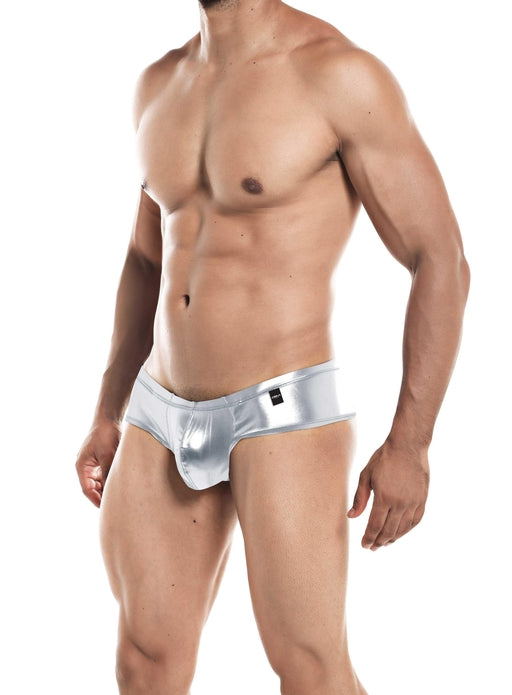 Cut For Men High Cut Cheeky Brief Silver Large - Just for you desires