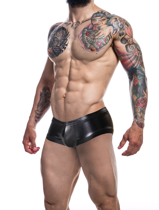 Cut For Men Booty Shorts Black Leatherette Xl - Just for you desires
