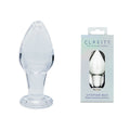 Clarity - Utopian Bud -  8.9 cm Glass Butt Plug - Just for you desires