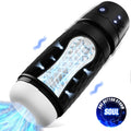 CyberSkin The Warrior - Black USB Rechargeable Sucking & Vibrating Auto Masturbator - Just for you desires