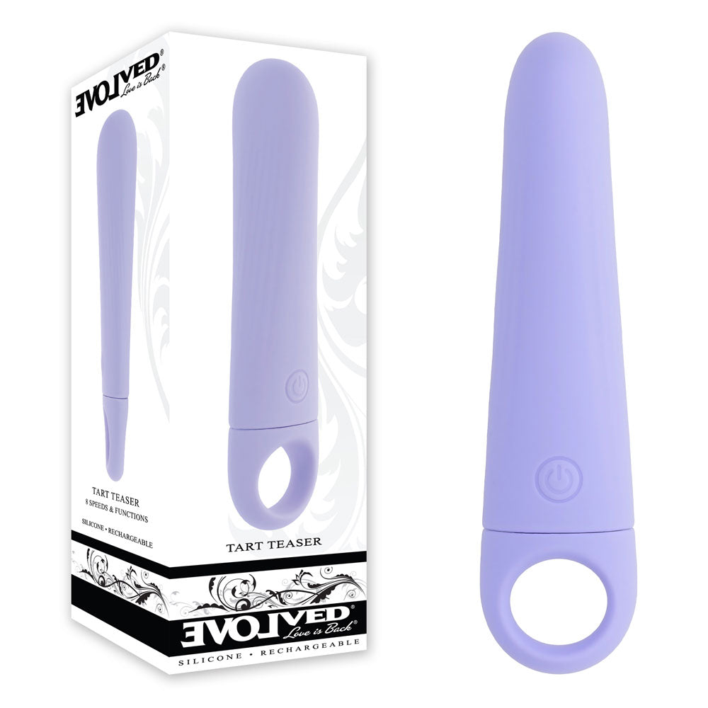 Evolved TART TEASER - Purple 15.2 cm USB Rechargeable Vibrator - Just for you desires