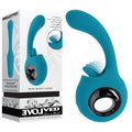 Evolved HOW MANY LICKS - Blue 17.8 cm USB Rechargeable Vibrator with Flicking Stimulator - Just for you desires