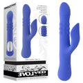 Evolved POP GOES THE O - Purple 24.7 cm USB Rechargeable Thrusting & Bulging Rabbit Vibrator - Just for you desires