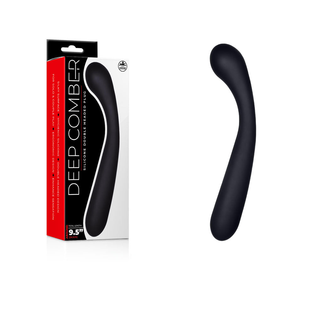 Deep Comber - Black 24 cm Silicone Double Dildo - Just for you desires
