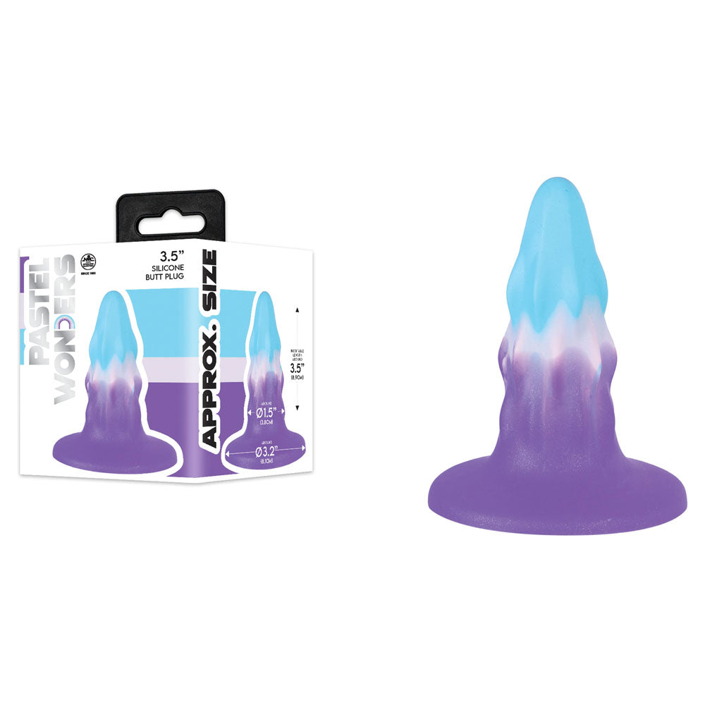 Pastel Wonders - 8.9 cm Silicone Butt Plug -  8.9 cm Butt Plug - Just for you desires