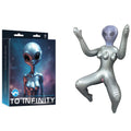 To Infinity - Silver Inflatable Squatting Alien Love Doll - Just for you desires
