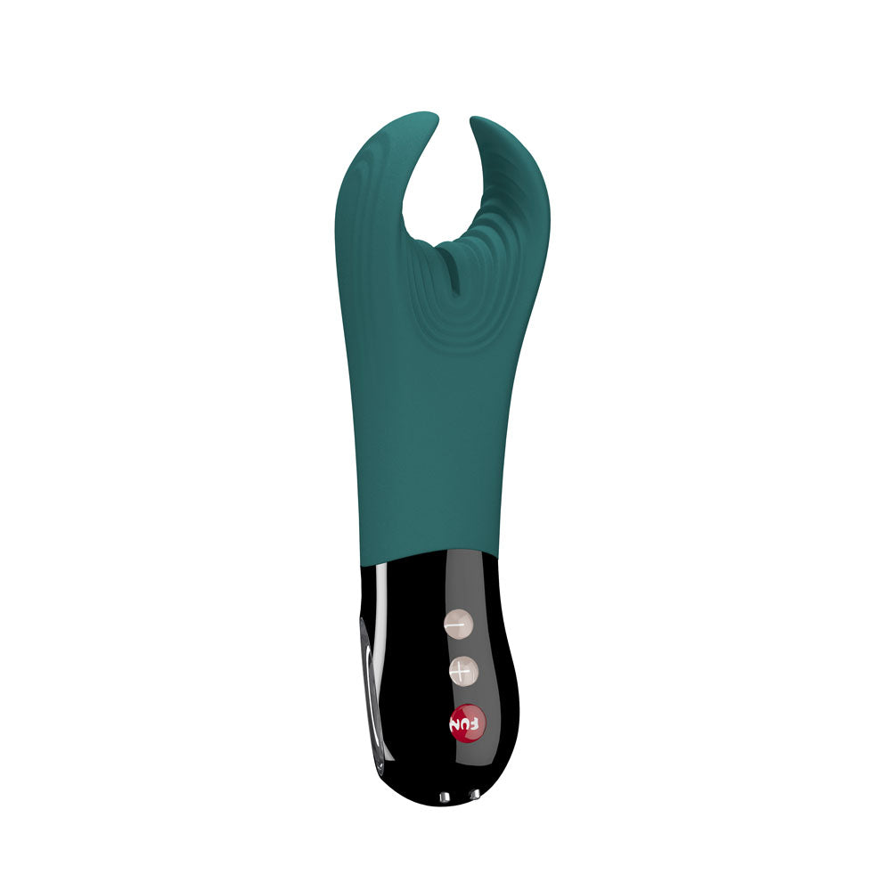 Fun Factory MANTA deep sea blue-black - Deep Sea Blue 18 cm USB Rechargeable Mens & Couples Vibrator - Just for you desires