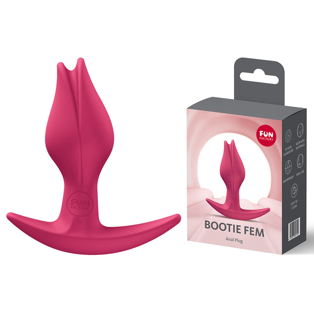 Fun Factory BOOTIE FEM Raspberry - Raspberry  8.5 cm Butt Plug - Just for you desires