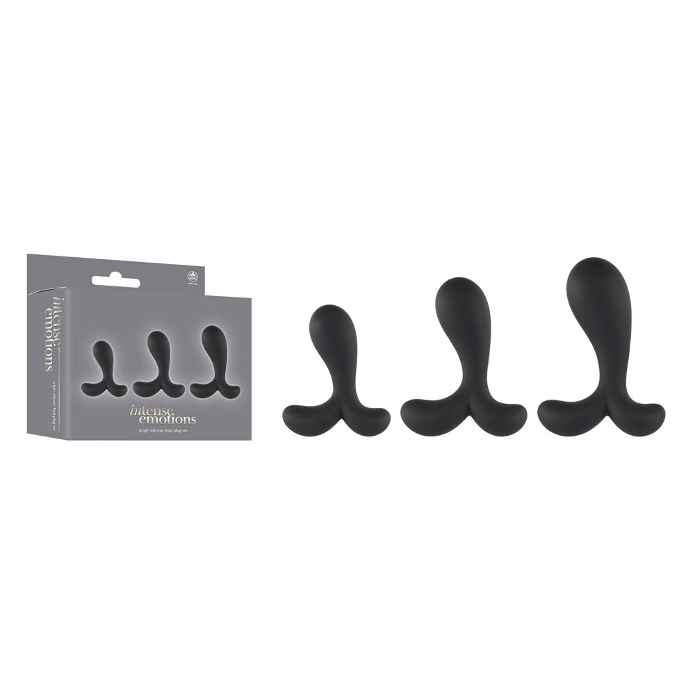 Intense Emotions -  Butt Plugs - Set of 3 Sizes - Just for you desires