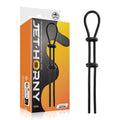 Jet Horny - Black Adjustable Cock & Ball Lasso Ring - Just for you desires