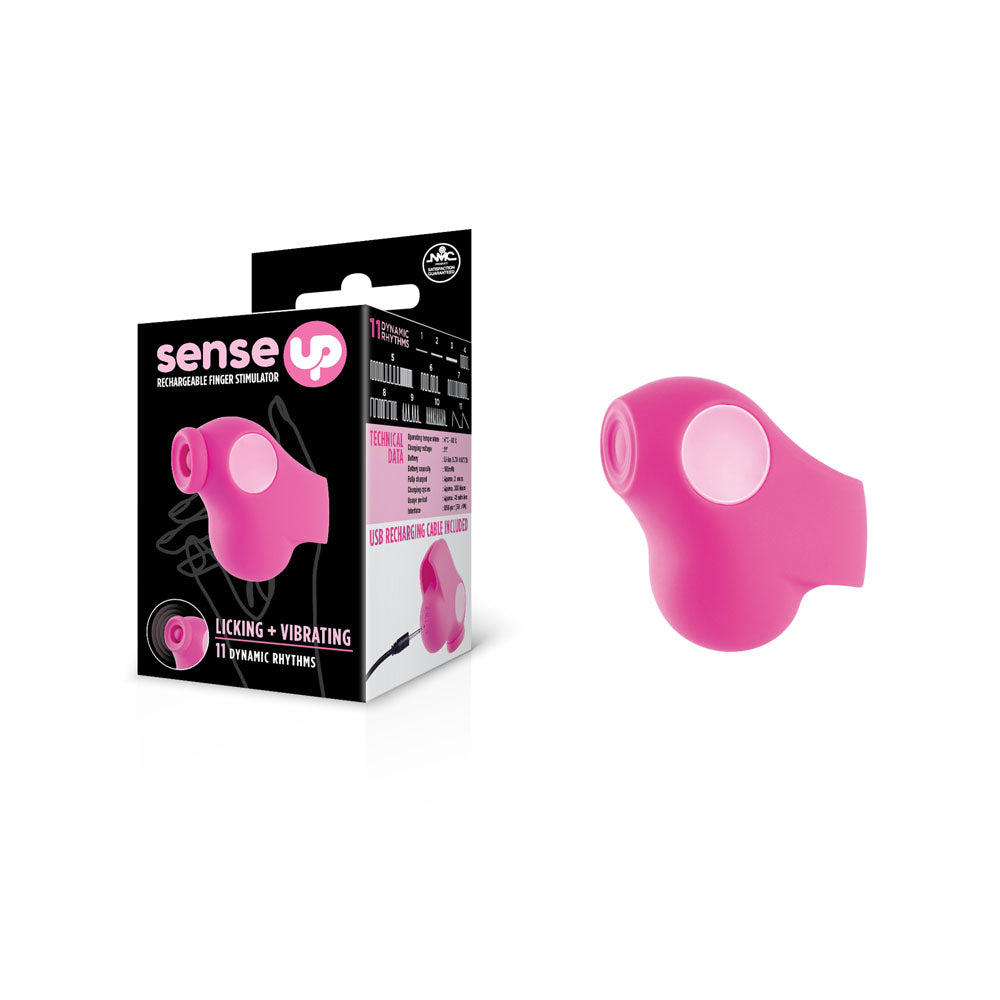 Sense Up - Pink USB Rechargeable Finger Stimulator - Just for you desires