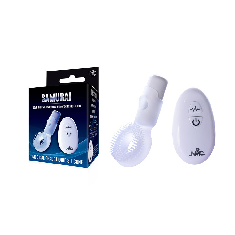 Samurai - Clear Vibrating Cock Ring with Wireless Remote Control - Just for you desires