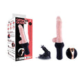 Orgasm Queen Thrusting Dildo - Flesh USB Rechargeable Vibrating, Heating & Thrusting Dildo Machine with Remote Control - Just for you desires