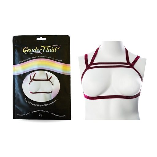 Gender Fluid Sugar Coated Harness L Xxl Raspberry - Just for you desires