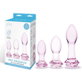 3 Pc Rosebud Butt Plug Set - Just for you desires