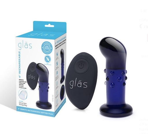4"" Rechargeable Remote Controlled Vibrating Dotted G Spot/P Spot Plug - Just for you desires