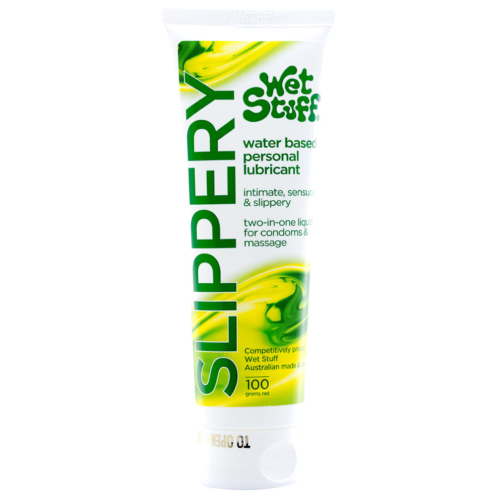 Wet Stuff Slippery - 100g Tube - Water Based Lubricant - 100 gram Tube - Just for you desires