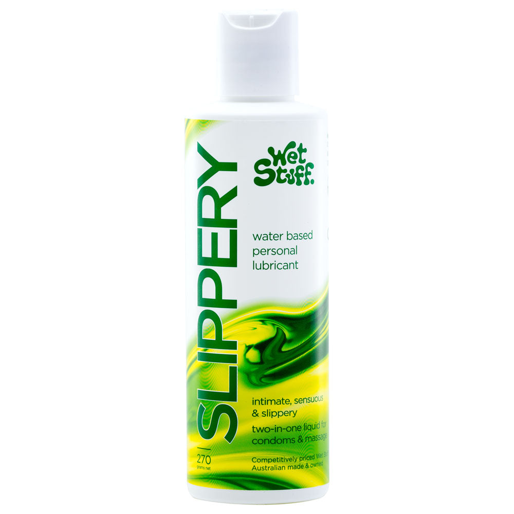 Wet Stuff Slippery 270g Disc - Water Based Lubricant - 270 gram Bottle - Just for you desires