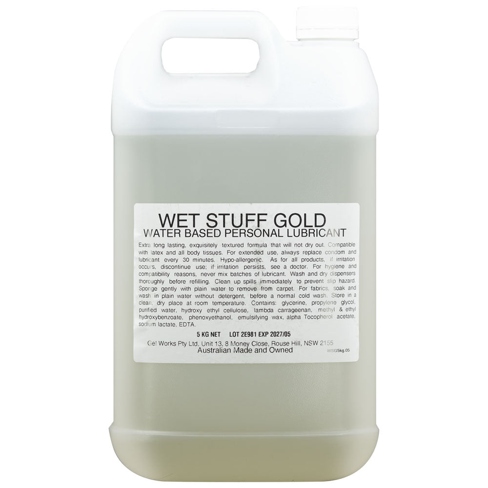 Wet Stuff Gold 5kg Bottle - - Just for you desires