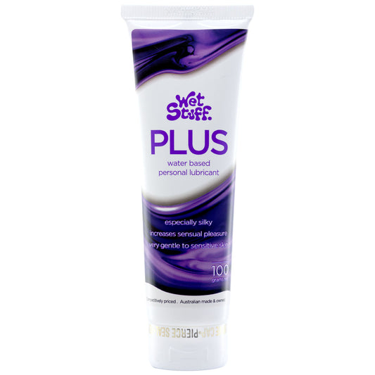 Wet Stuff Plus - 100g Tube - Water Based Lubricant - 100 grams Tube - Just for you desires