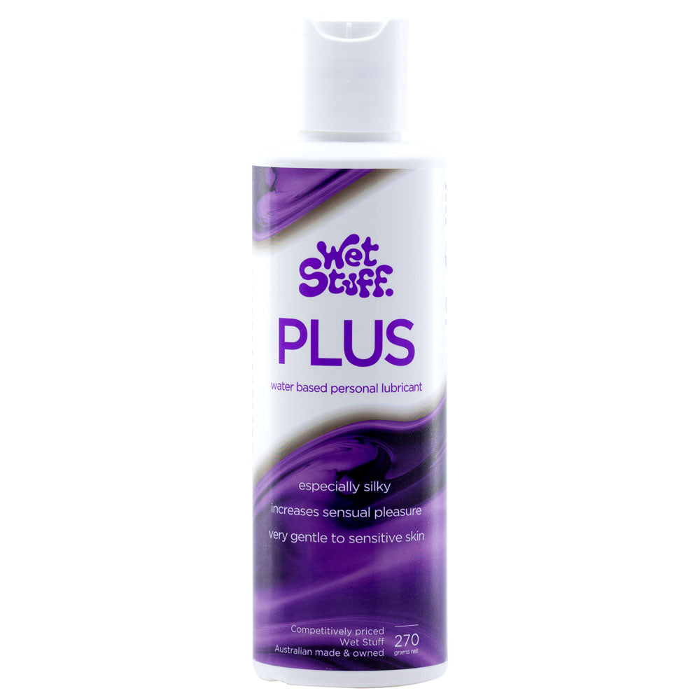 Wet Stuff Plus - 270g Disk - Water Based Lubricant - 270 grams Bottle - Just for you desires