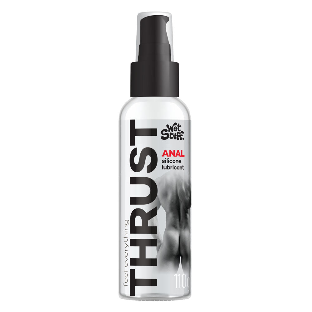 Wet Stuff Thrust - 110g Pump - Anal Silicone Lubricant - 110 gram Pump Bottle - Just for you desires
