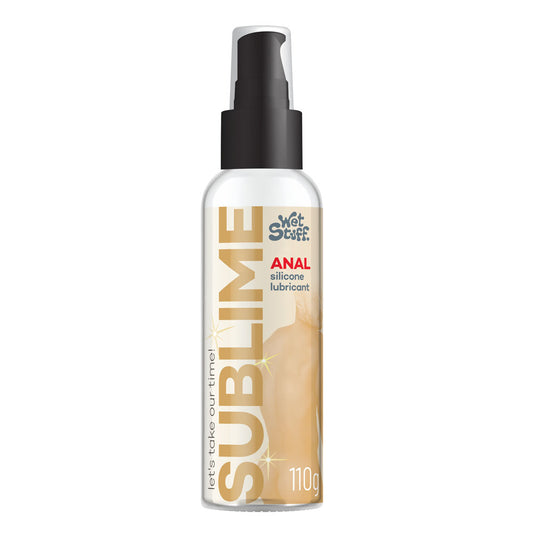 Wet Stuff Sublime - 110g Pump - Anal Silicone Lubricant - 110 gram Pump Bottle - Just for you desires