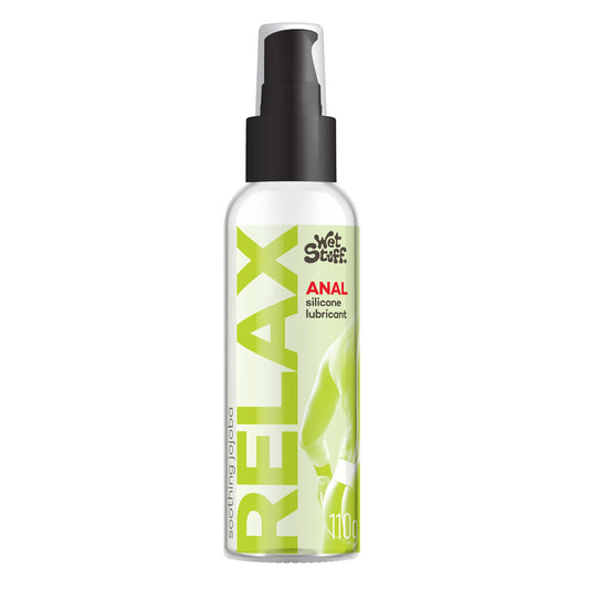 Wet Stuff Relax - 110g Pump - Anal Silicone Lubricant - 110 gram Pump Bottle - Just for you desires