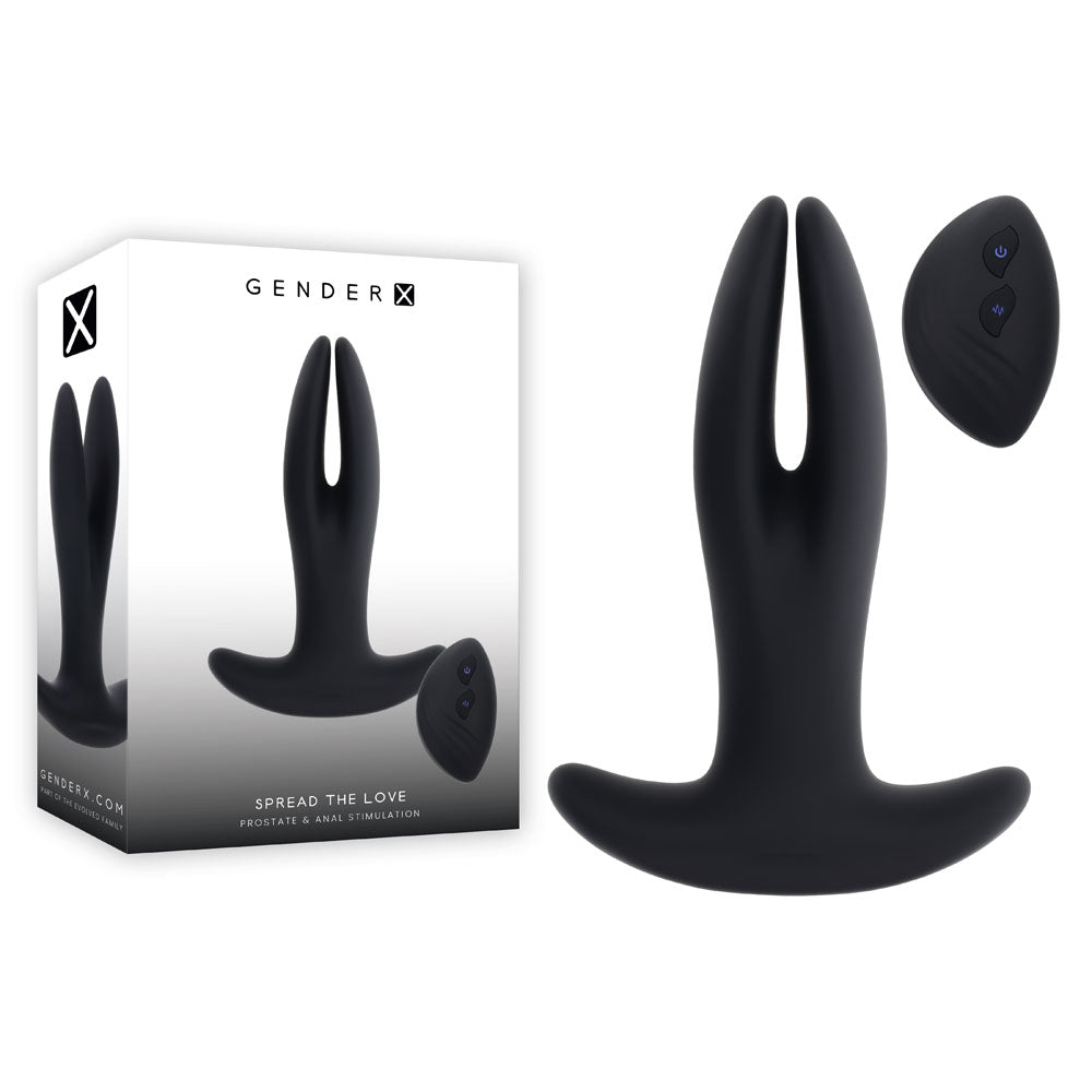 Gender X SPREAD THE LOVE -  USB Rechargeable Stretching Anal Plug with Wireless Remote - Just for you desires