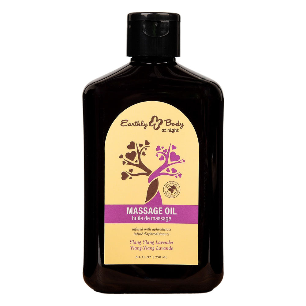 EB Aphrodisiac Massage Oil YLANG YLANG LAVENDER - 250 ml - Ylang Ylang & Sandalwood Scented Massage Oil - 250 ml Bottle - Just for you desires