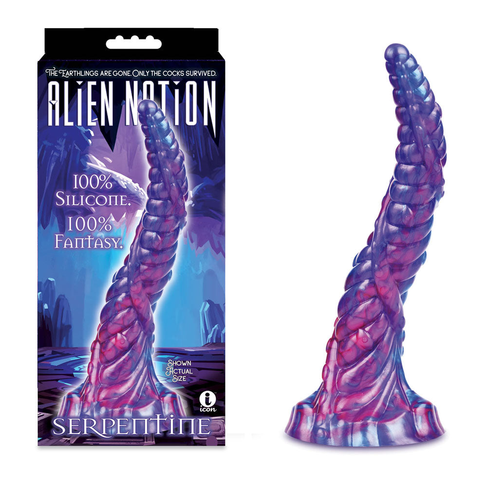 Alien Nation - Serpentine - Purple 30 cm Fantasy Dong - Just for you desires